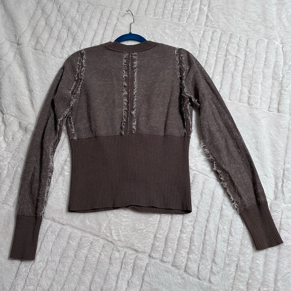 L.A.M.B. Taupe Knit Sweater, size S - Picture 2 of 9